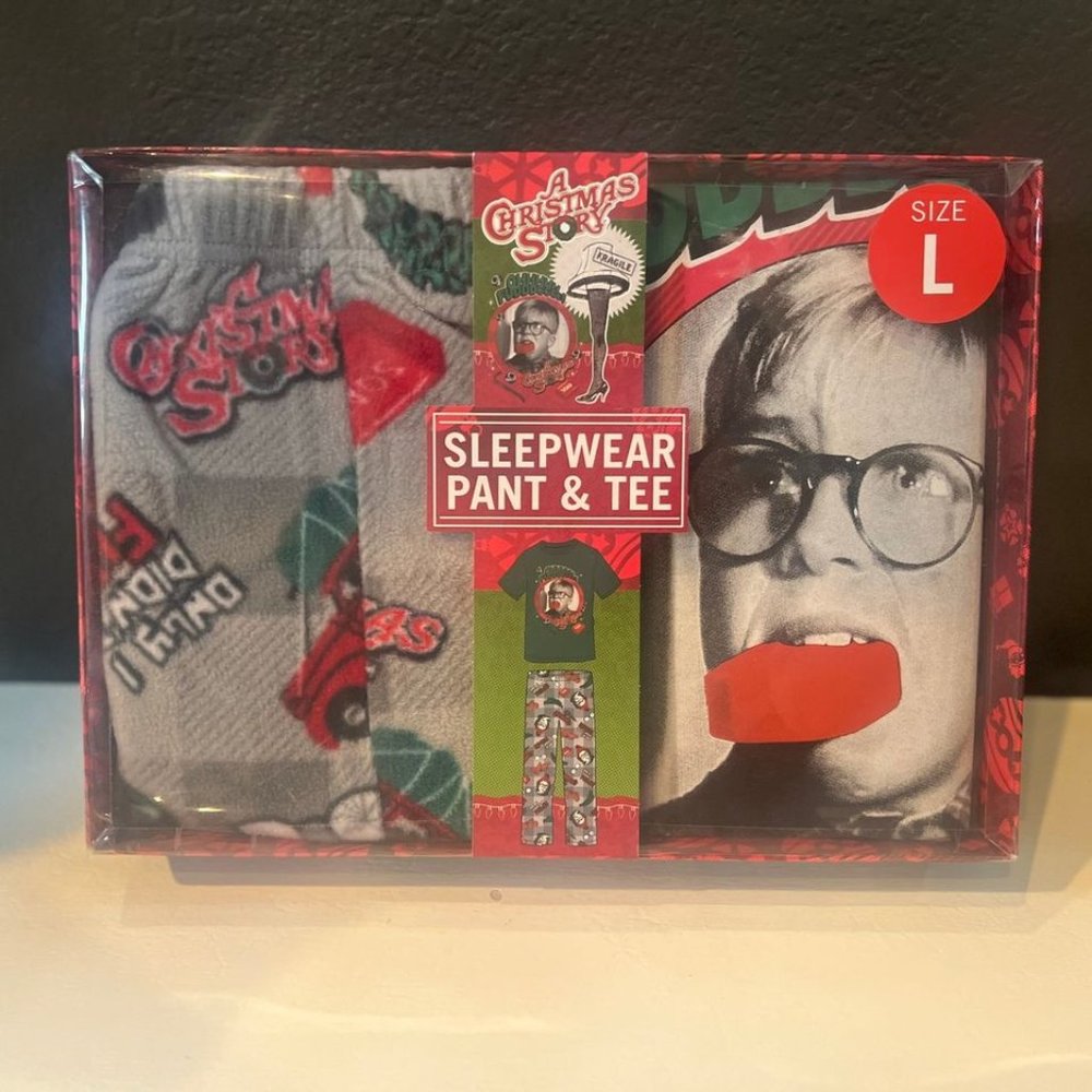 Lg New (NWT) A Christmas Story Men's Sleepwear Pant & Tee: Large